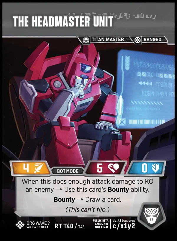 The Headmaster Unit bot mode