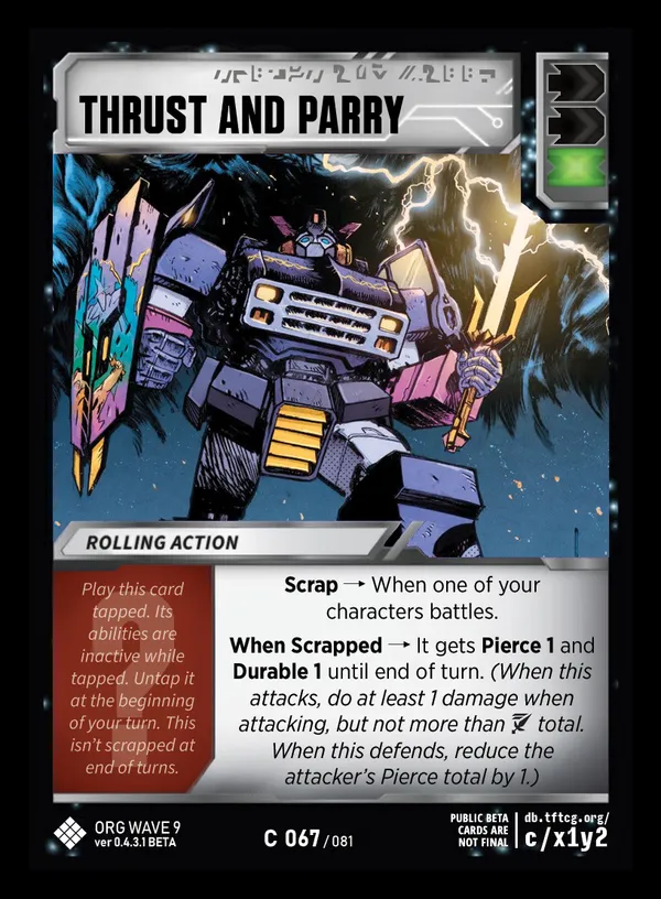 Thrust and Parry