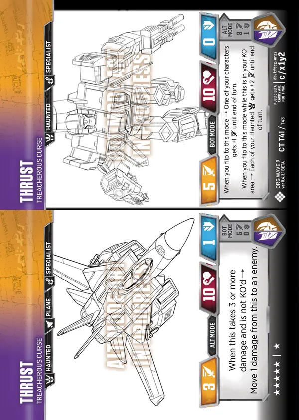 Thrust // Treacherous Curse alt/bot modes