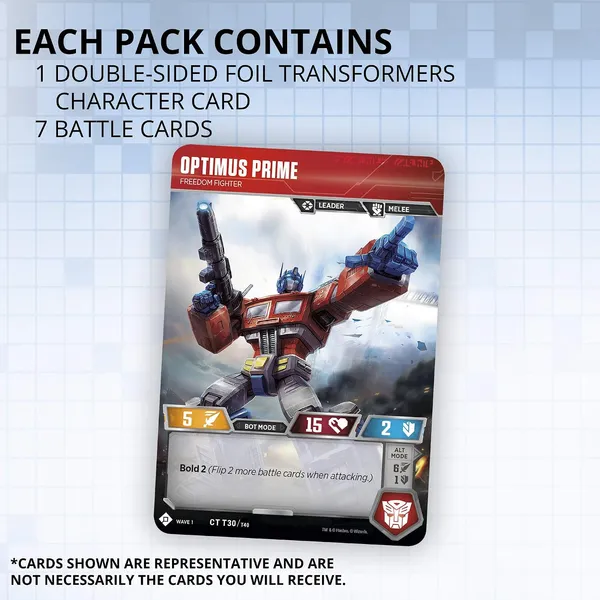 Transformers TCG Wave 1 Pack Contents