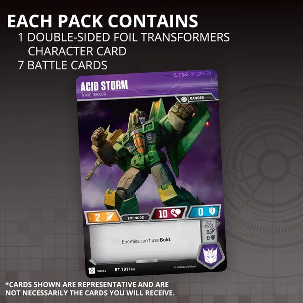 Transformers TCG Wave 2 Pack Contents