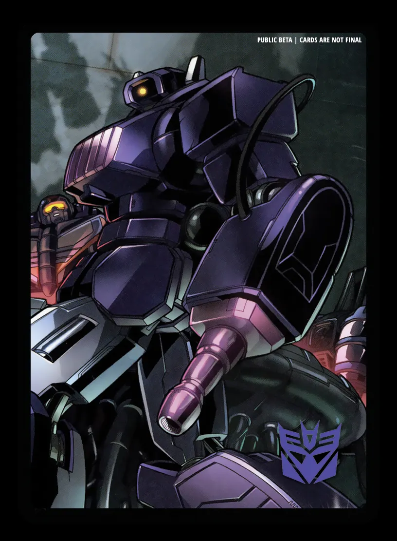 Unbinding of Shockwave // Megatronus the Fallen, Original Sinner card back