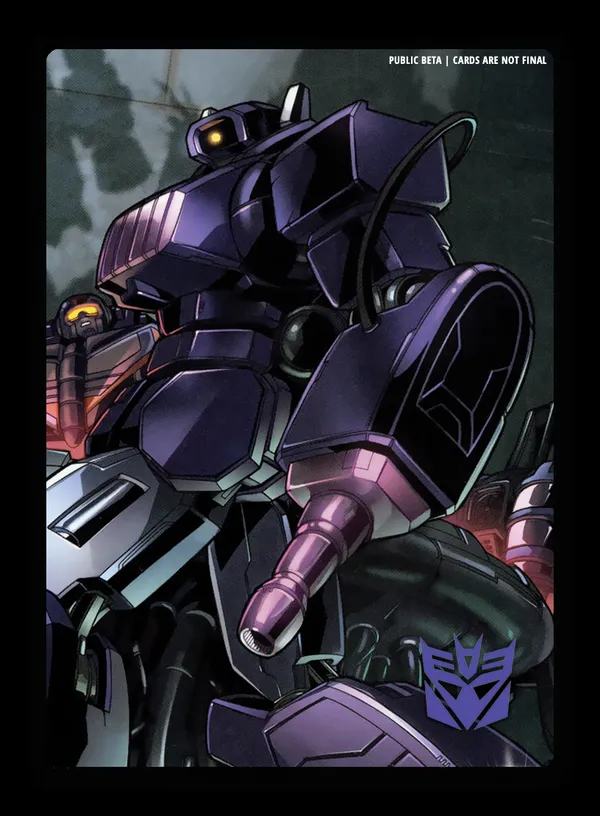 Unbinding of Shockwave // Megatronus the Fallen, Original Sinner card back