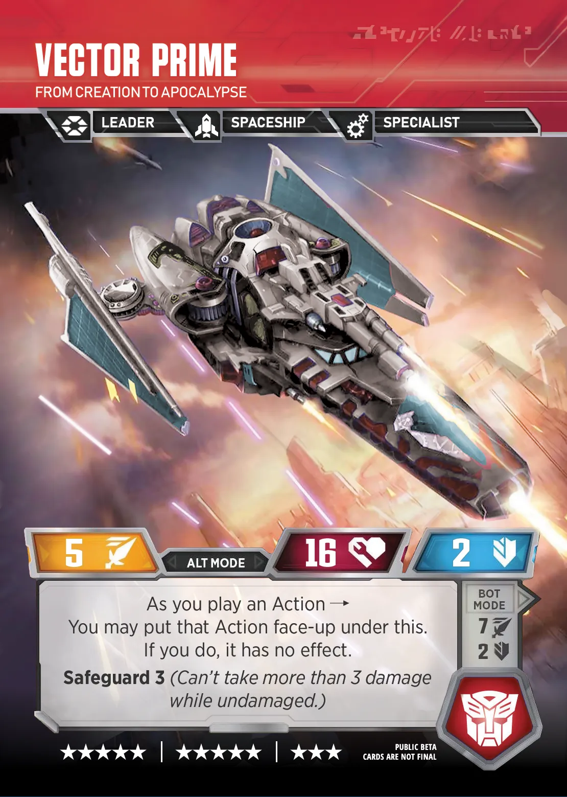 Vector Prime // From Creation to Apocalypse alt mode