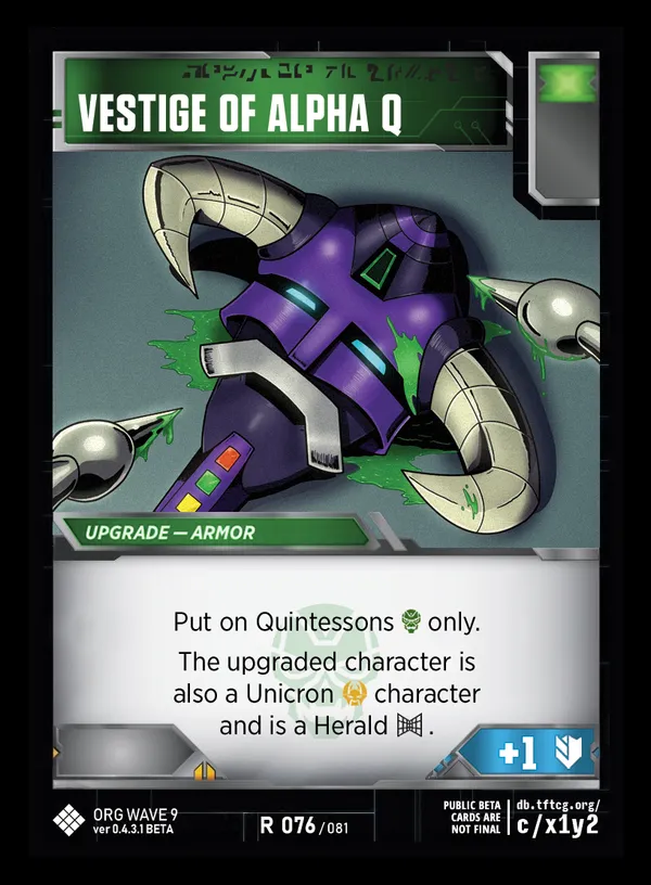 Vestige of Alpha Q