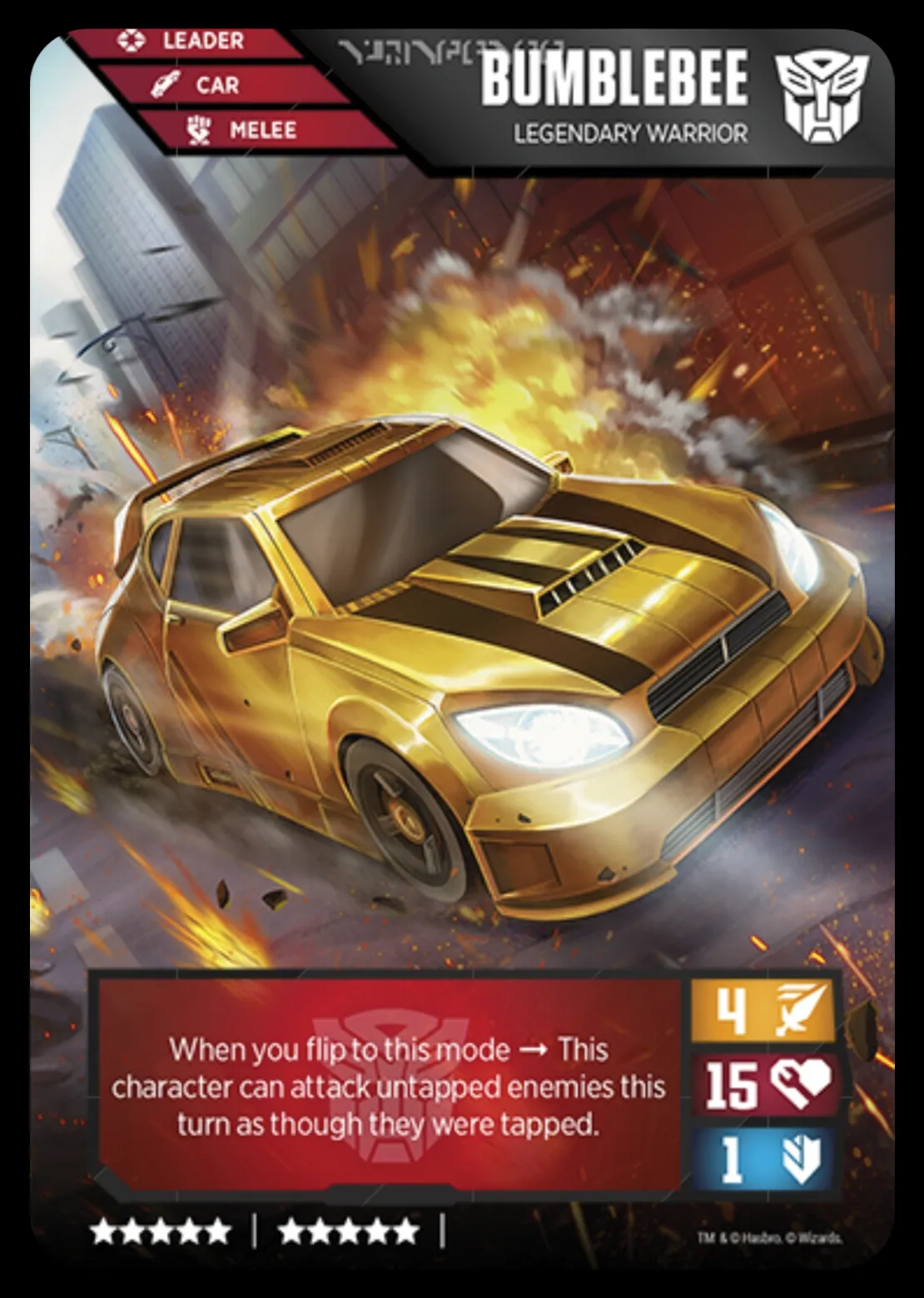 Bumblebee // Legendary Warrior alt mode