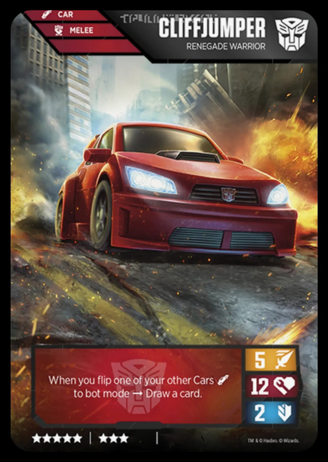Cliffjumper // Renegade Warrior alt mode