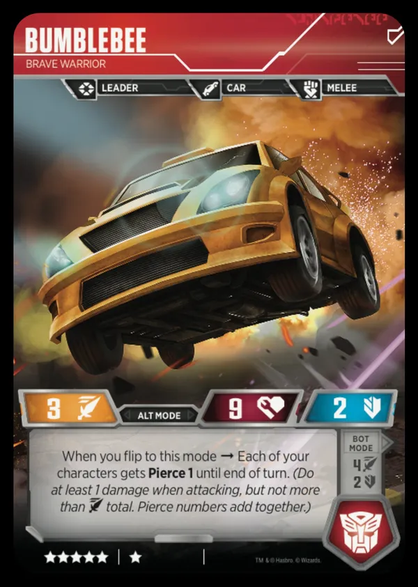 Bumblebee // Brave Warrior alt mode