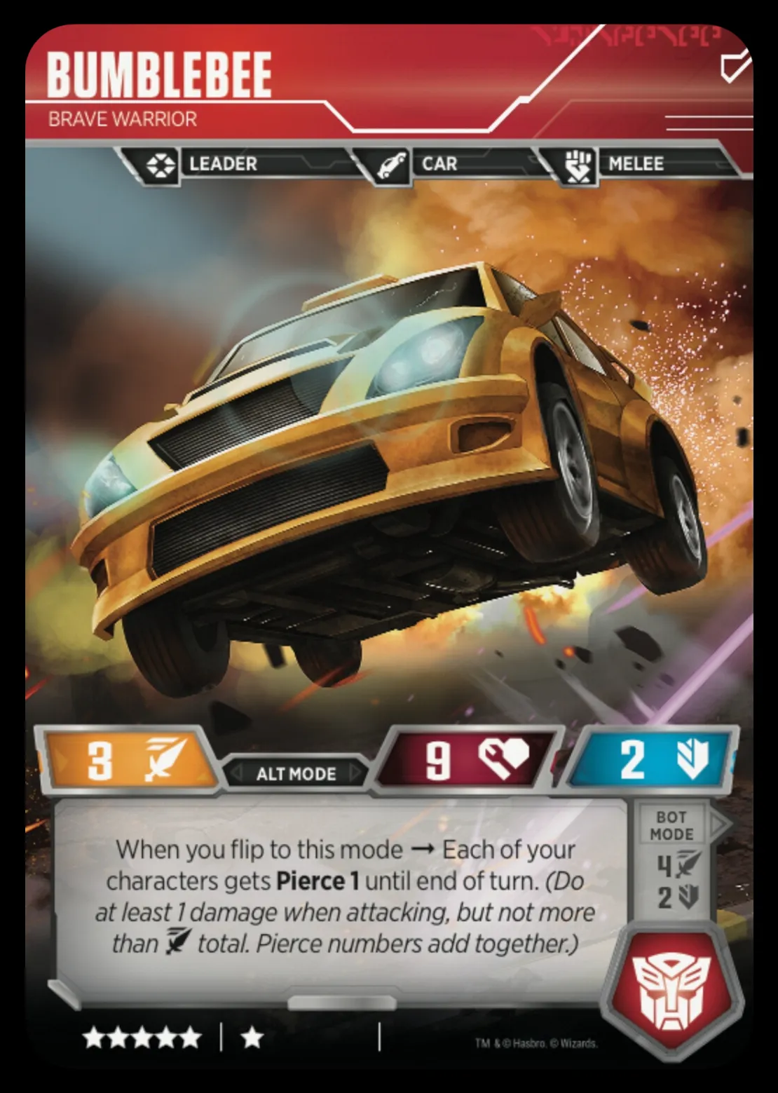 Bumblebee // Brave Warrior alt mode