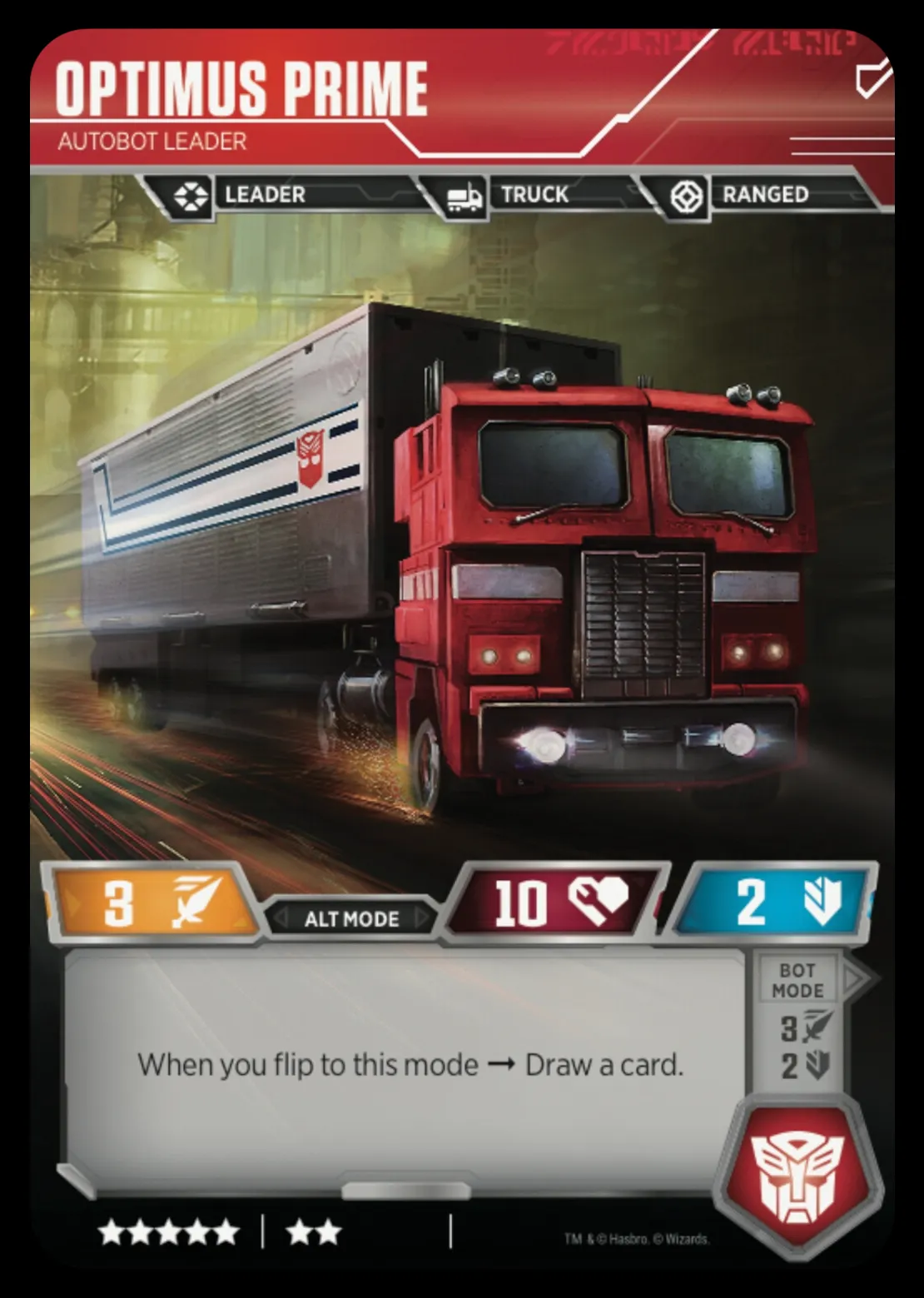 Optimus Prime // Autobot Leader alt mode
