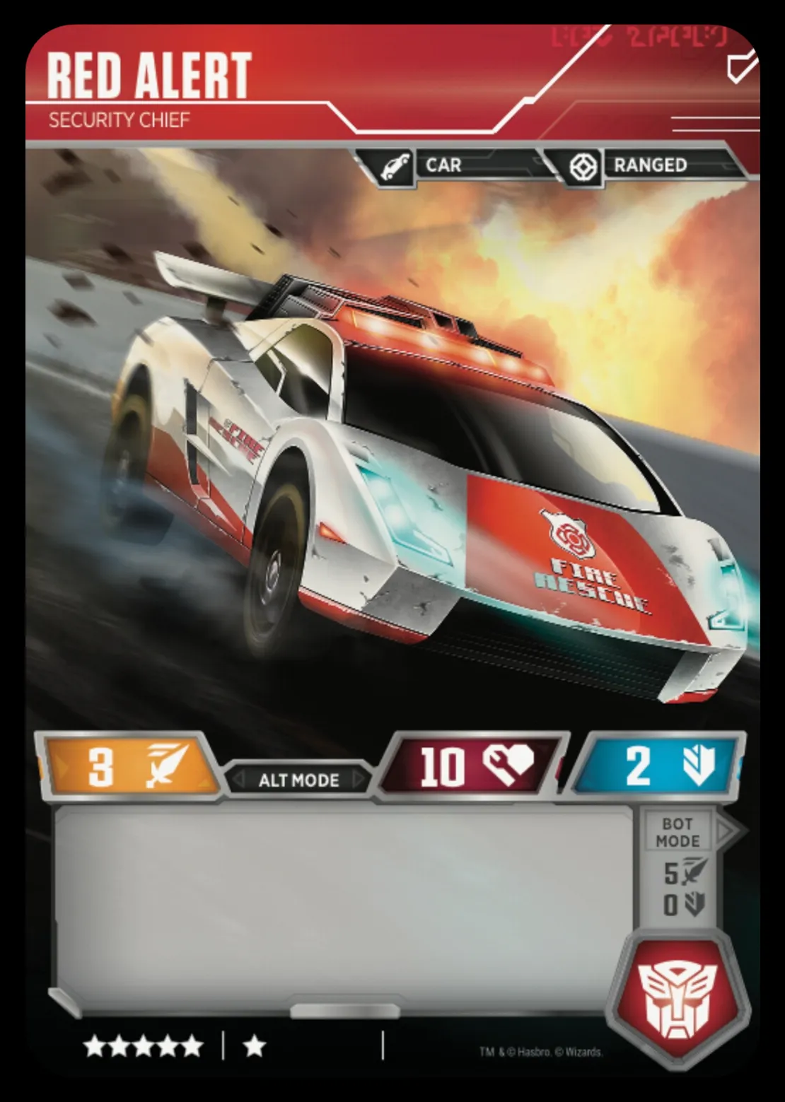 Red Alert // Security Chief alt mode