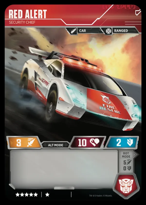 Red Alert // Security Chief alt mode