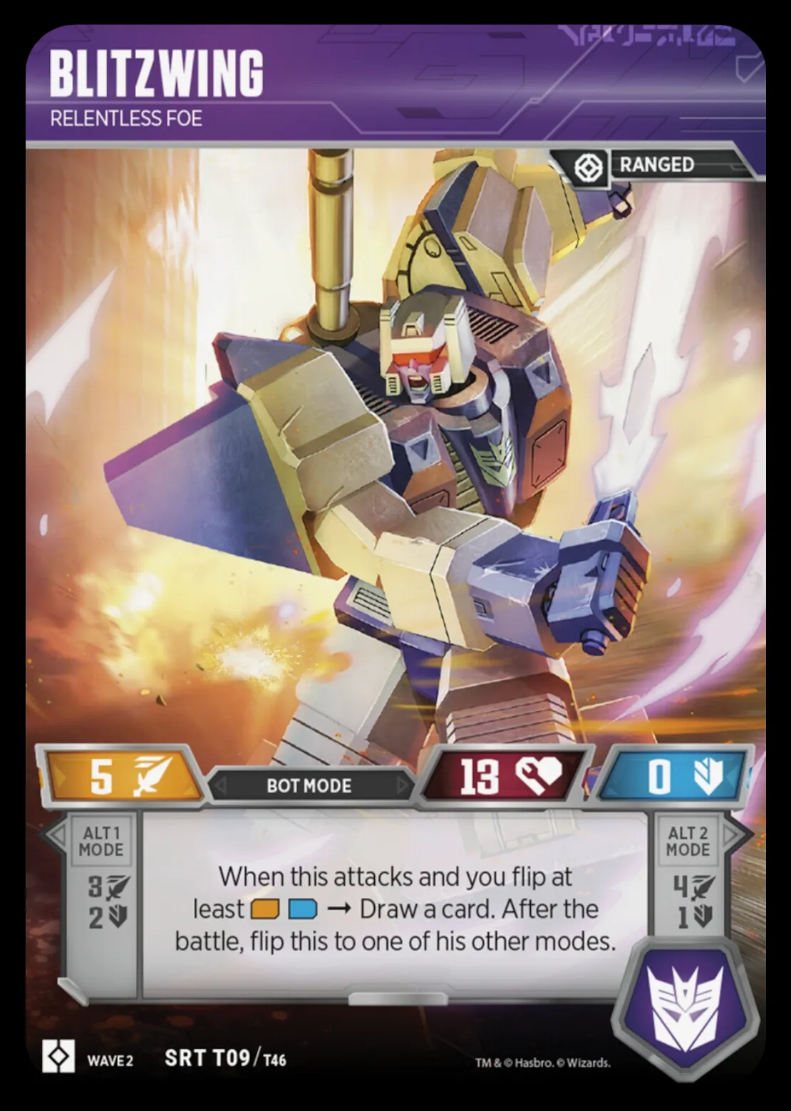 Blitzwing // Relentless Foe bot mode