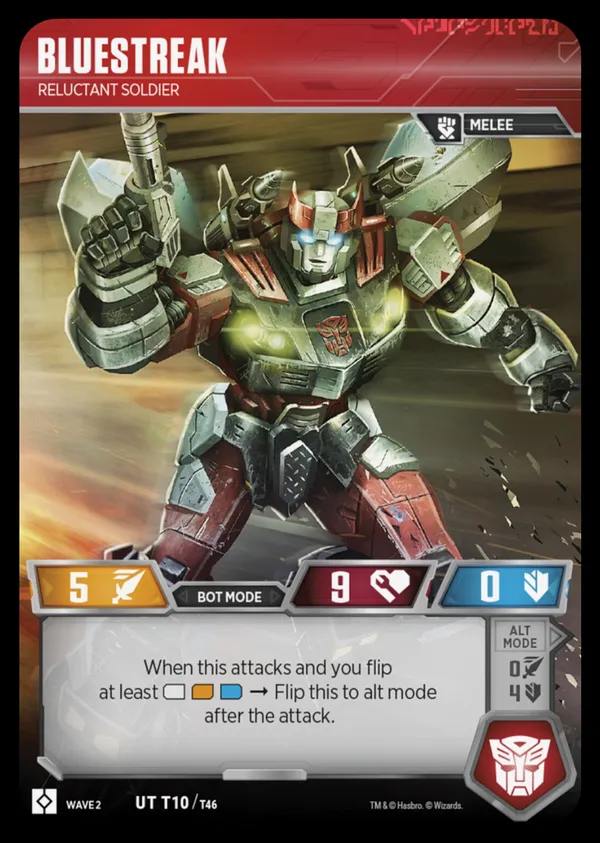 Bluestreak // Reluctant Soldier bot mode