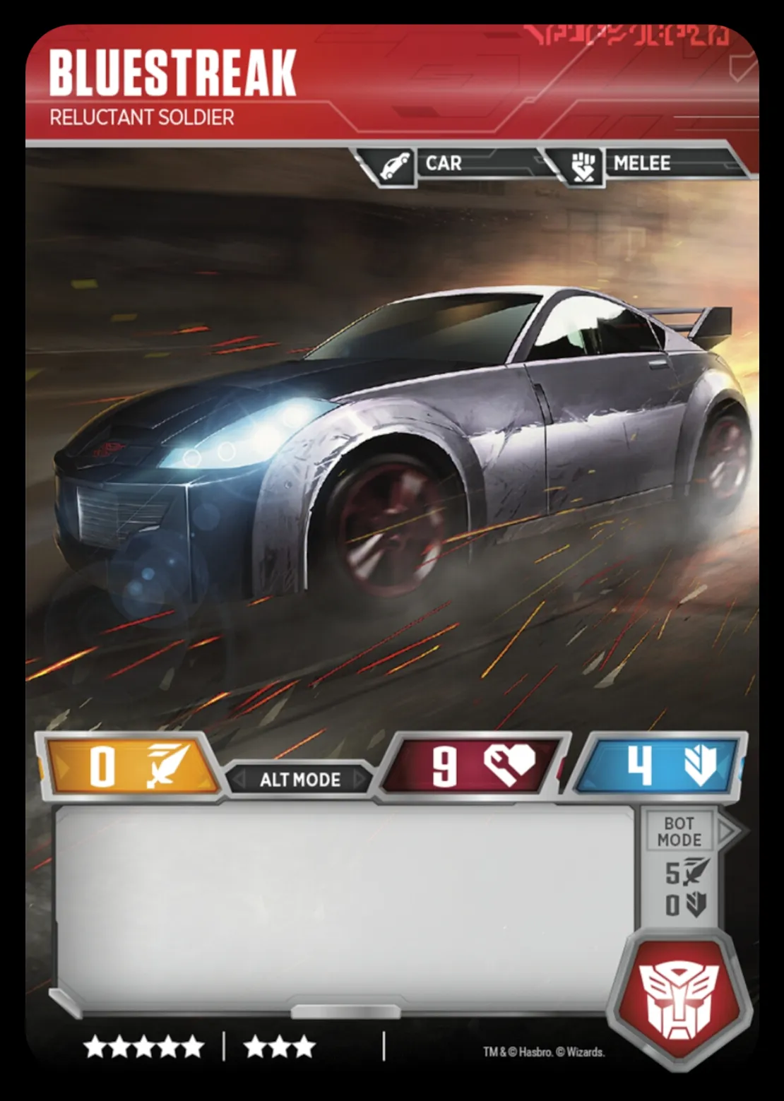 Bluestreak // Reluctant Soldier alt mode