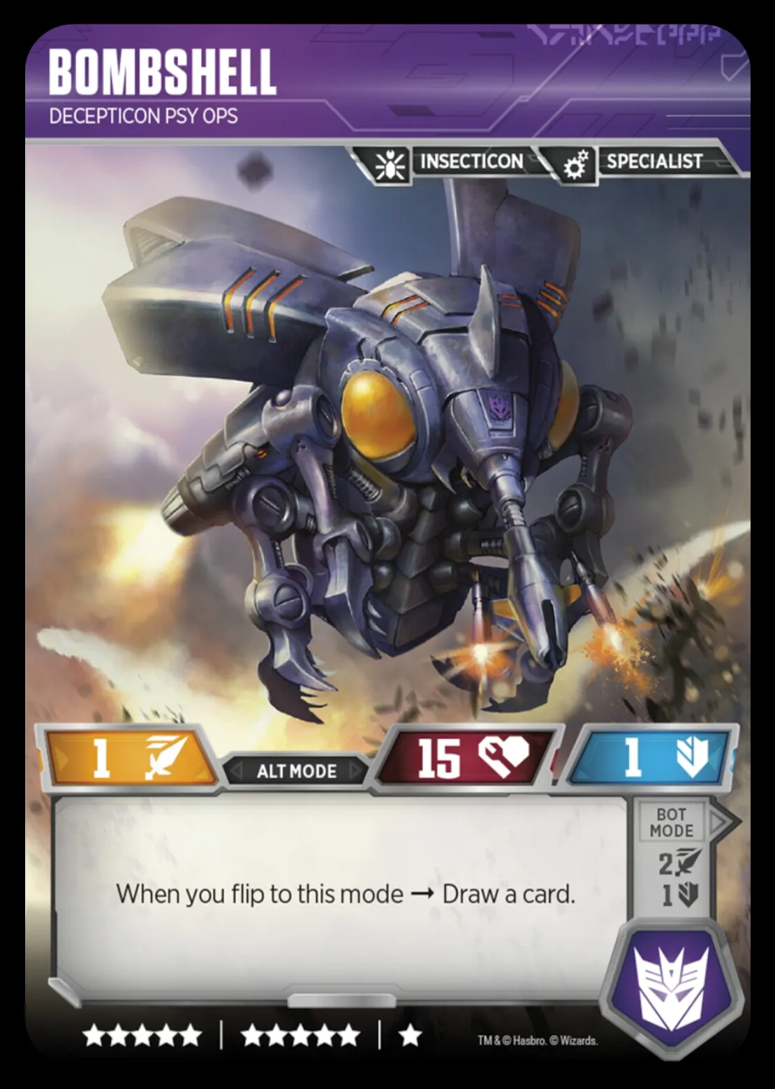 Bombshell // Decepticon Psy Ops alt mode