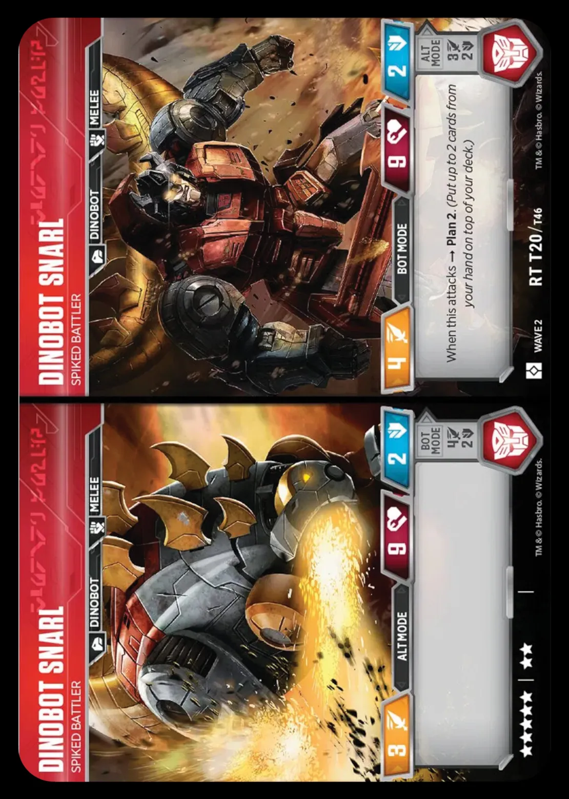 Dinobot Snarl // Spiked Battler alt/bot modes