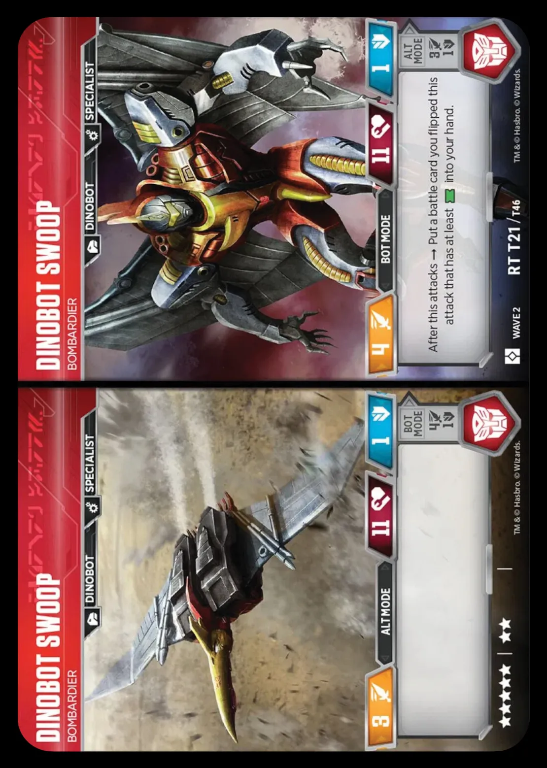Dinobot Swoop // Bombardier alt/bot modes