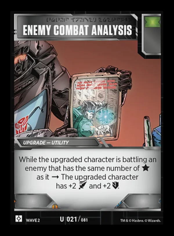 Enemy Combat Analysis
