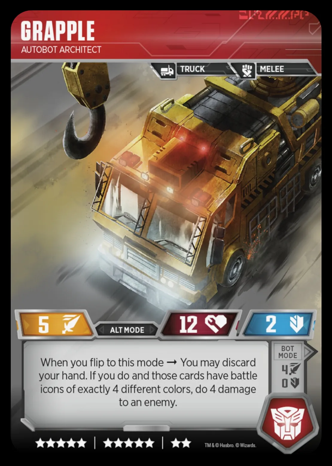 Grapple // Autobot Architect alt mode