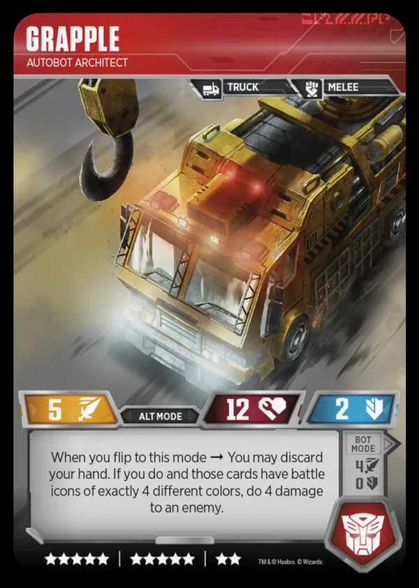Grapple // Autobot Architect alt mode