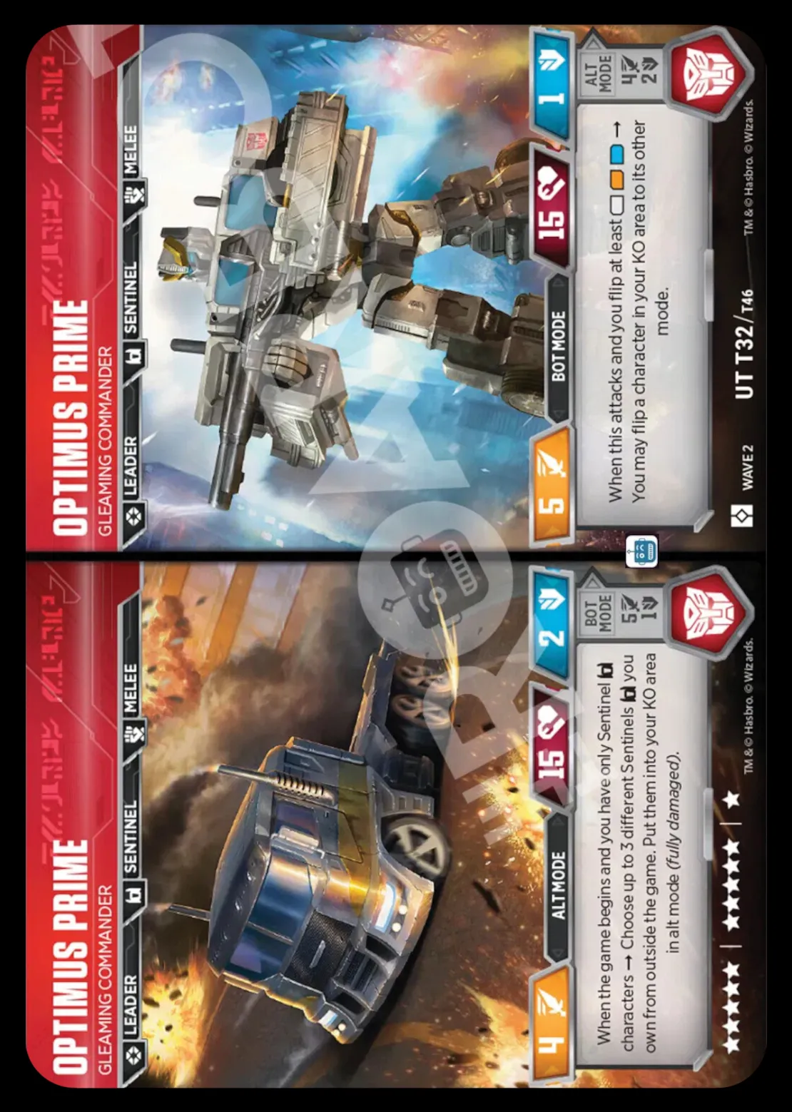 Optimus Prime // Gleaming Commander alt/bot modes