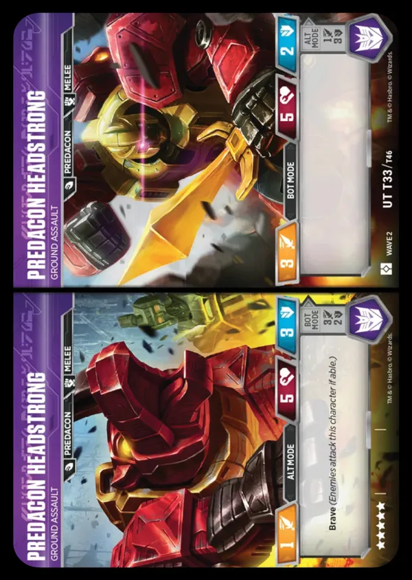 Predacon Headstrong // Ground Assault alt/bot modes