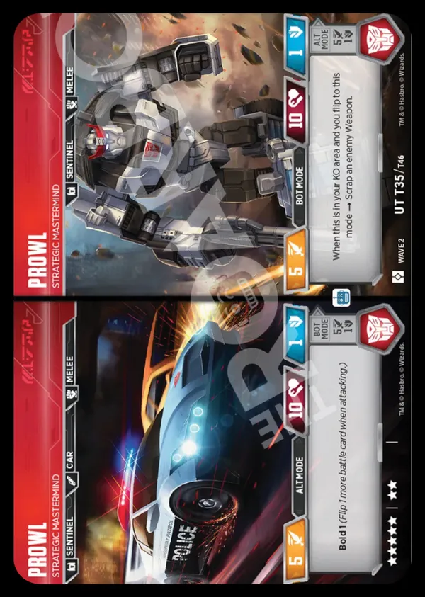 Prowl // Strategic Mastermind alt/bot modes