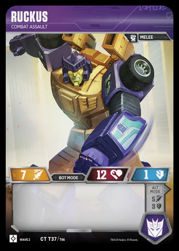 Ruckus // Combat Assault bot mode