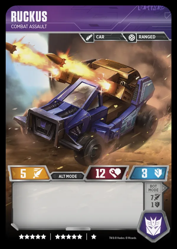 Ruckus // Combat Assault alt mode