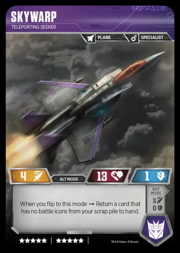 Skywarp // Teleporting Seeker alt mode