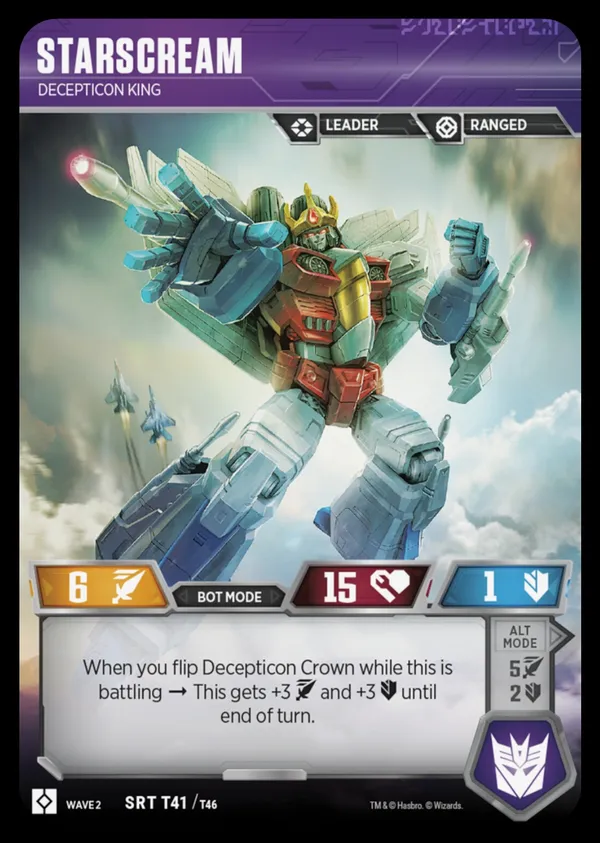 Starscream // Decepticon King bot mode