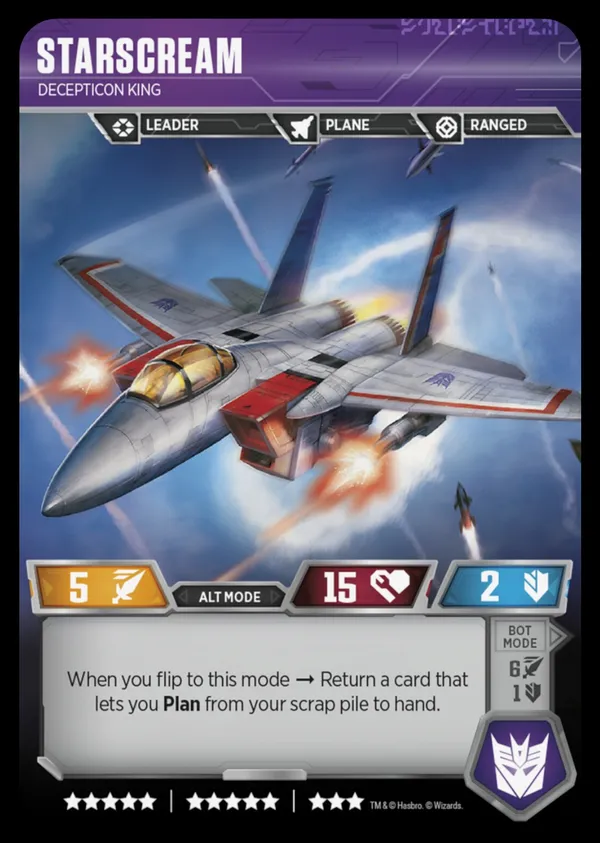 Starscream // Decepticon King alt mode