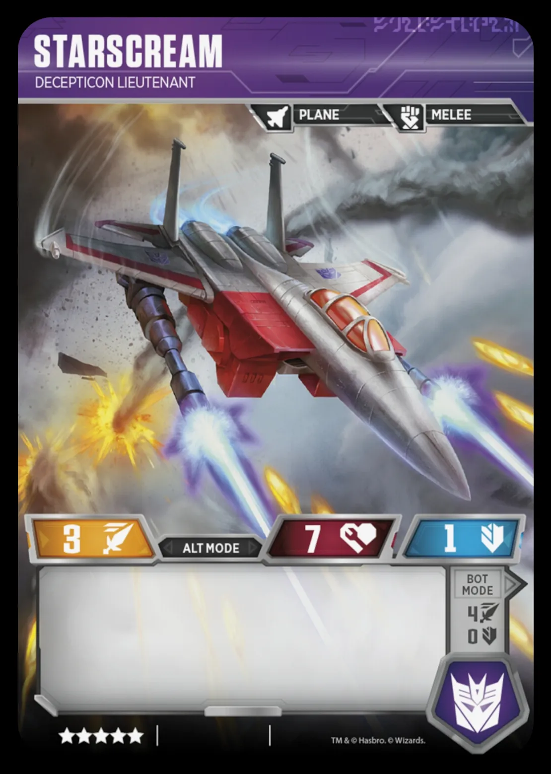Starscream // Decepticon Lieutenant alt mode