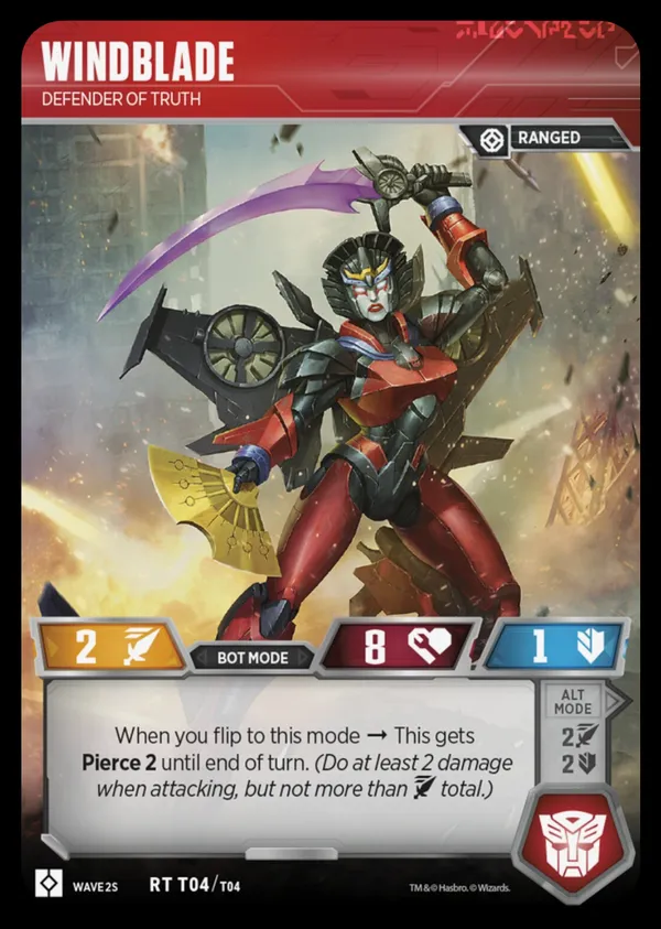 Windblade // Defender of Truth bot mode