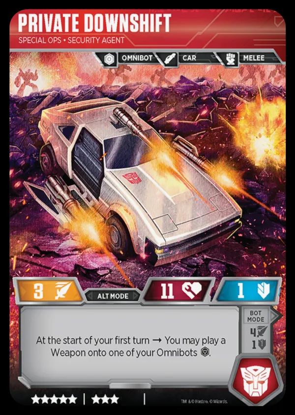 Private Downshift // Special Ops • Security Agent alt mode