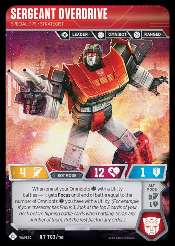 Sergeant Overdrive // Special Ops • Strategist bot mode