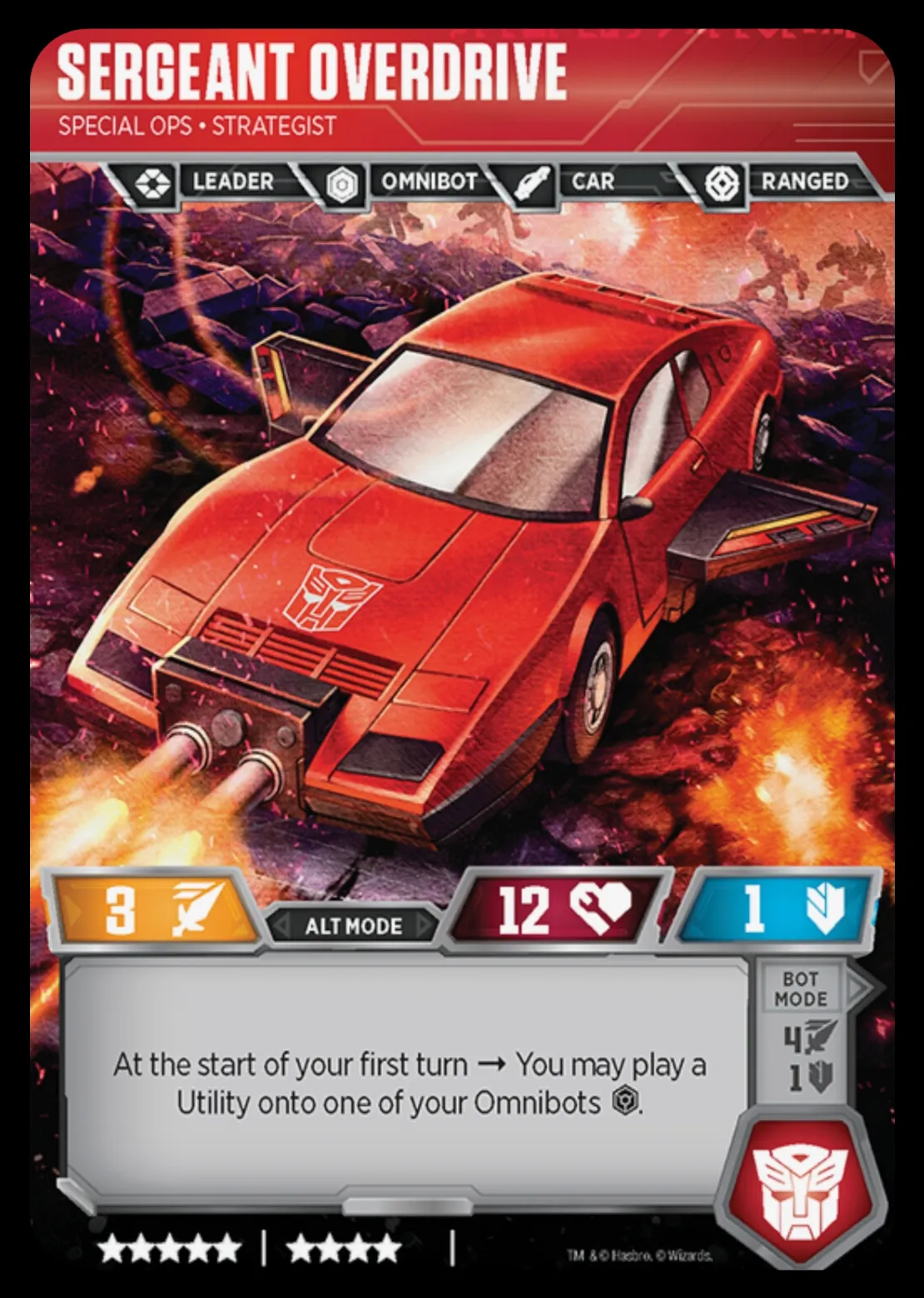 Sergeant Overdrive // Special Ops • Strategist alt mode