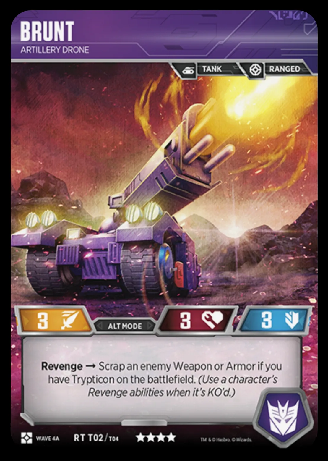 Brunt // Artillery Drone alt mode