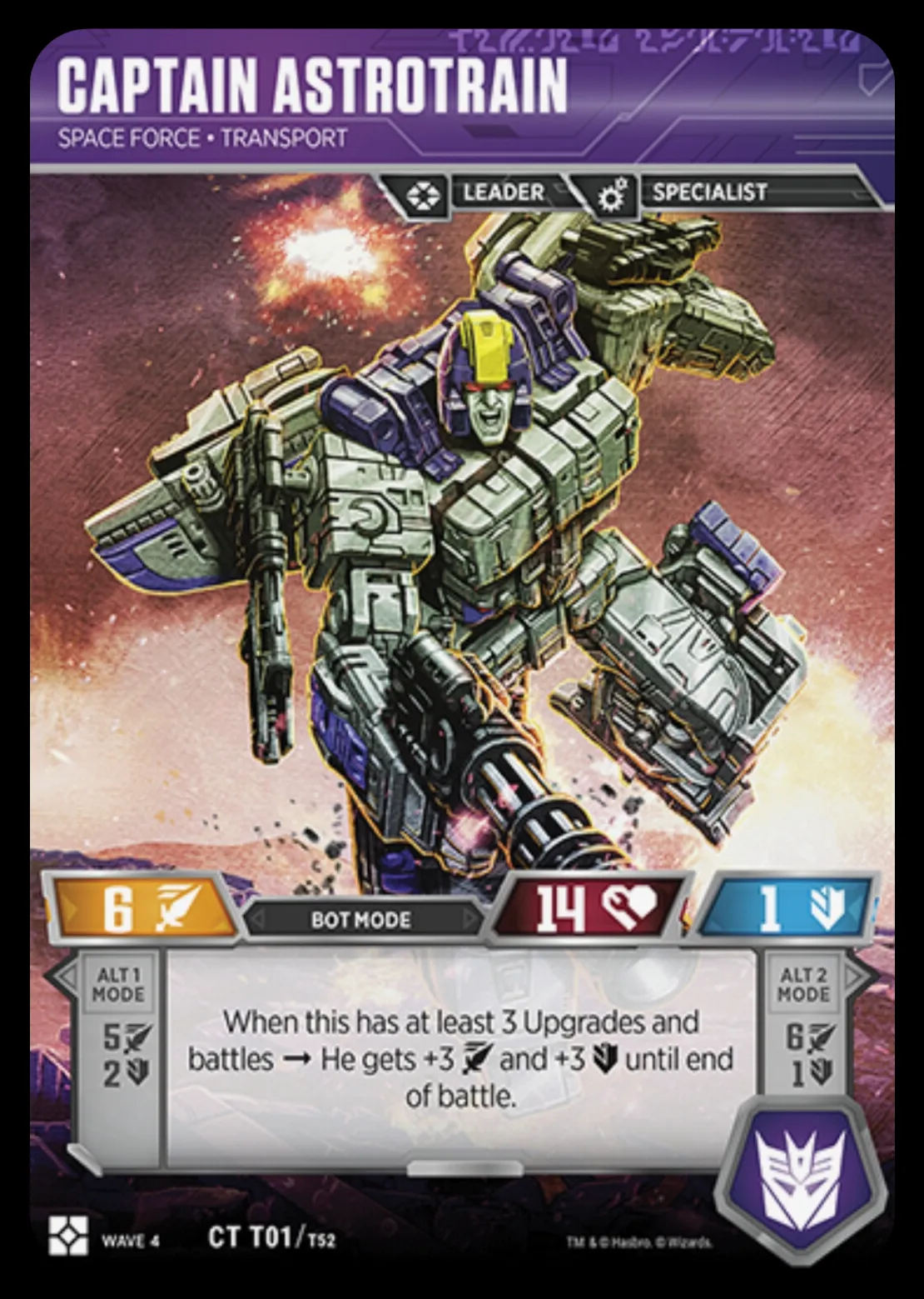 Captain Astrotrain // Space Force • Transport bot mode