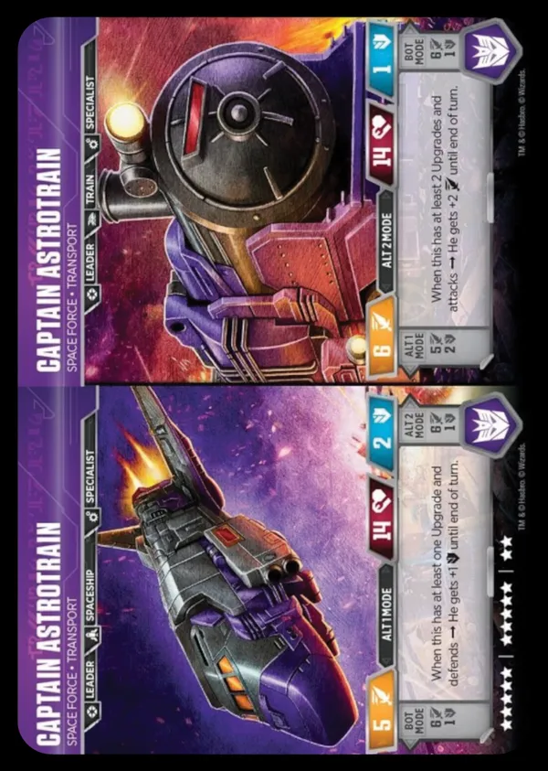 Captain Astrotrain // Space Force • Transport alt modes