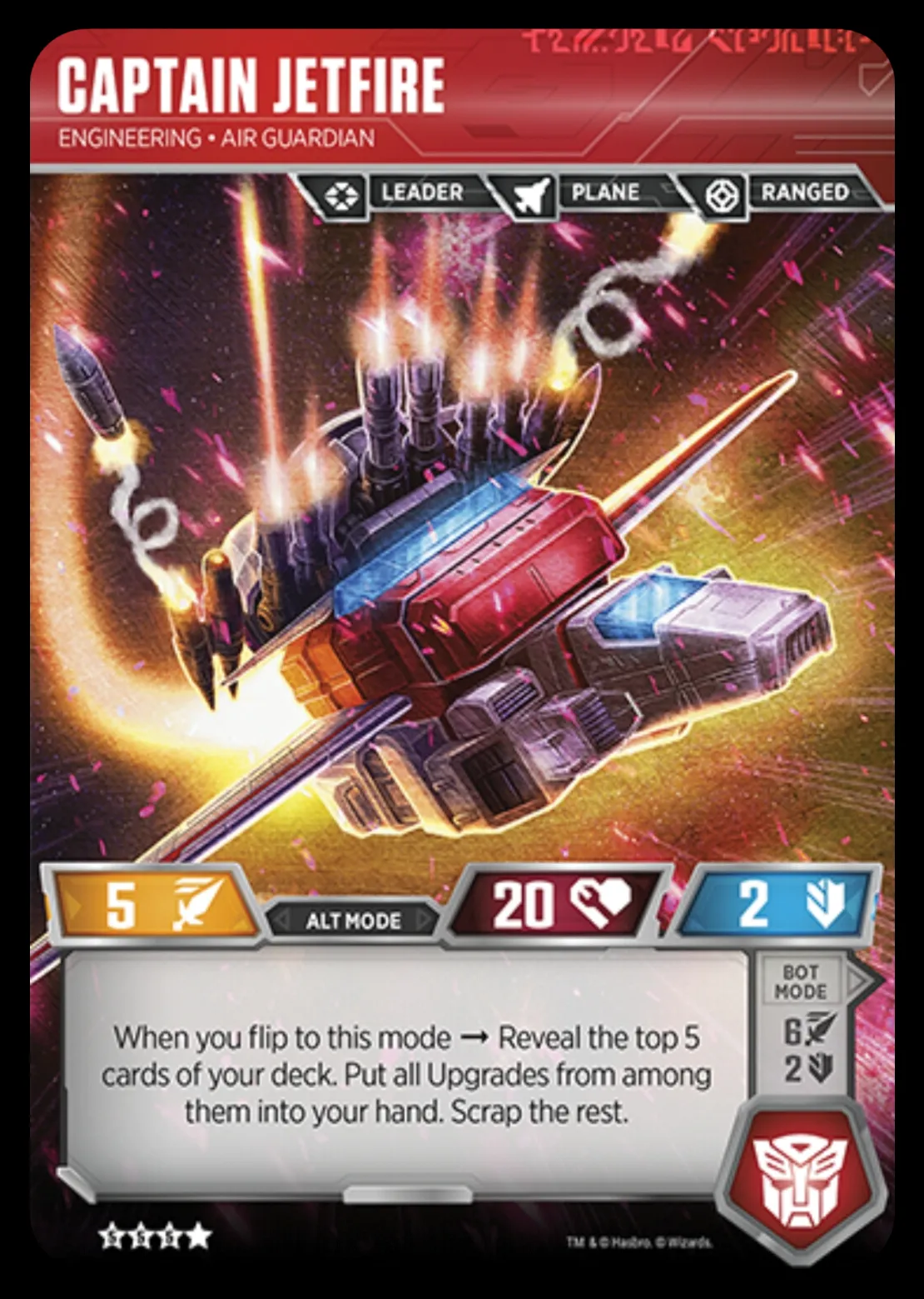 Captain Jetfire // Engineering • Air Guardian alt mode