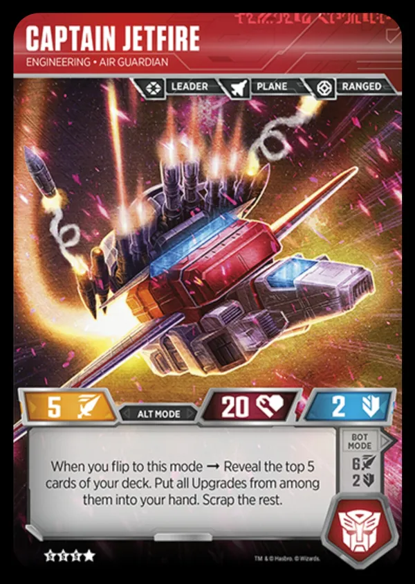 Captain Jetfire // Engineering • Air Guardian alt mode