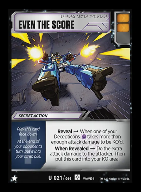 Even The Score secret action