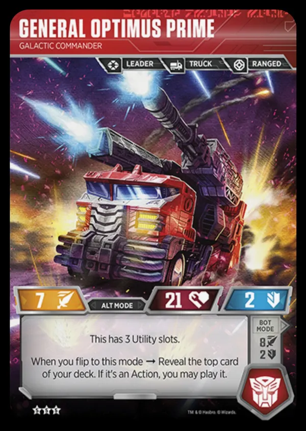 General Optimus Prime // Galactic Commander alt mode