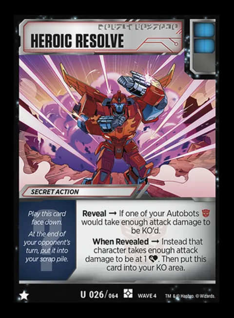 Heroic Resolve secret action