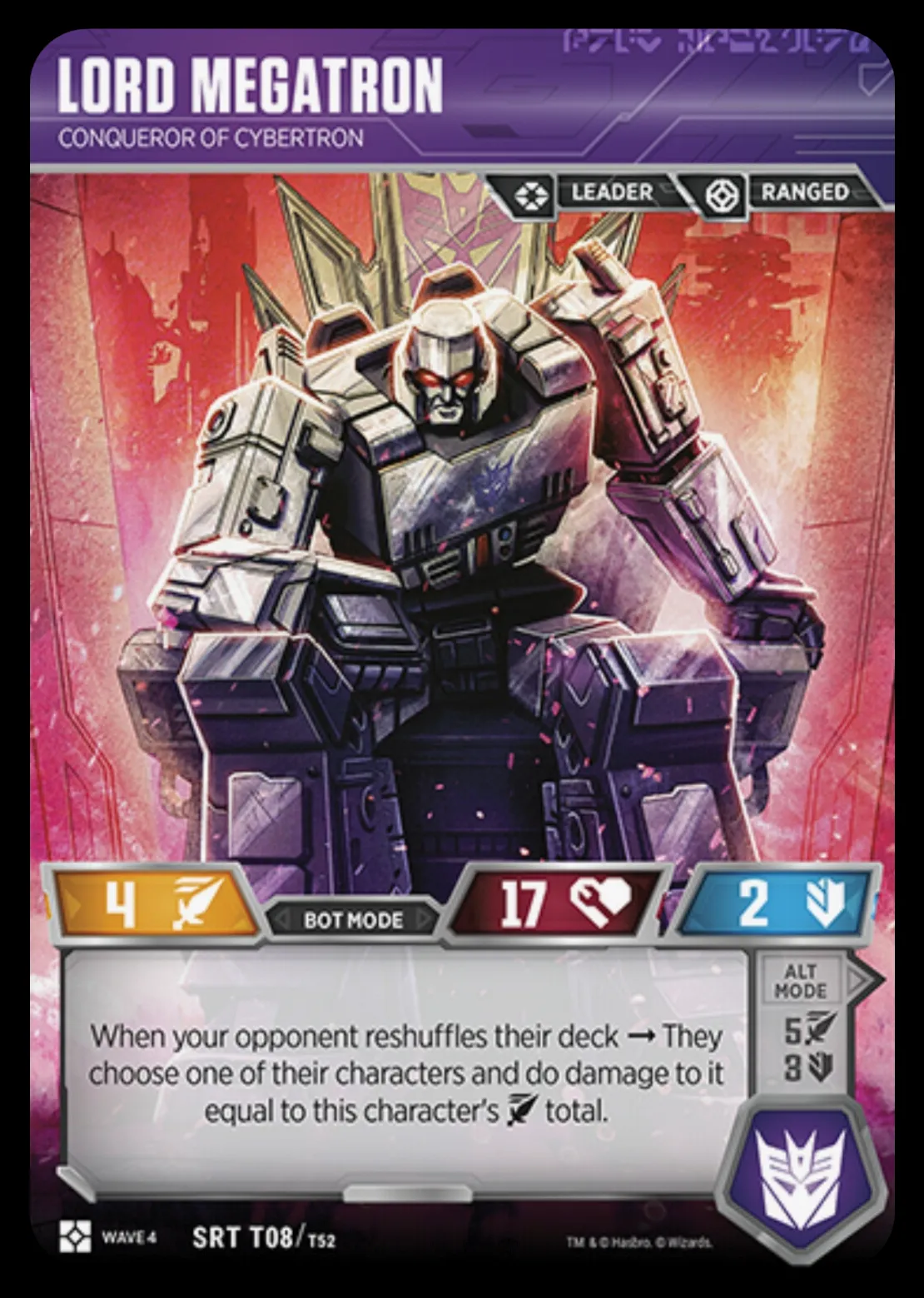 Lord of Megatron // Conqueror of Cybertron bot mode