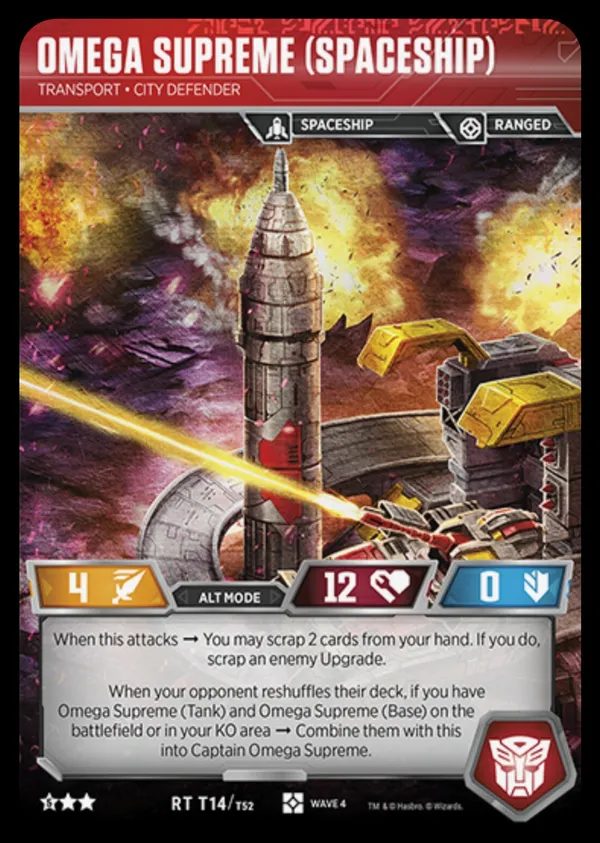Omega Supreme (Spaceship) // Transport • City Defender alt mode