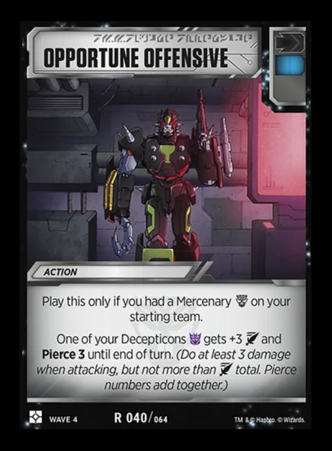Opportune Offensive action