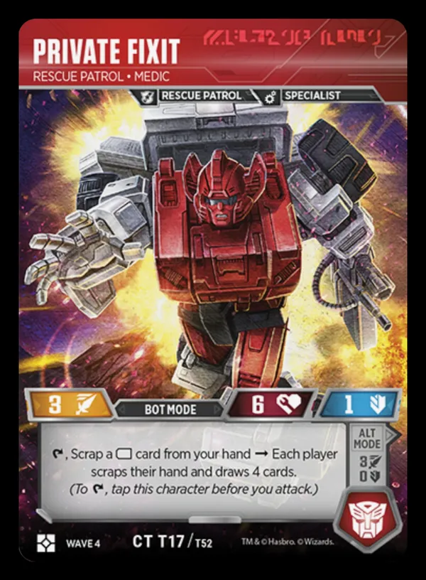 Private Fixit // Rescue Patrol • Medic bot mode